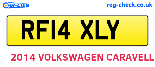 RF14XLY are the vehicle registration plates.