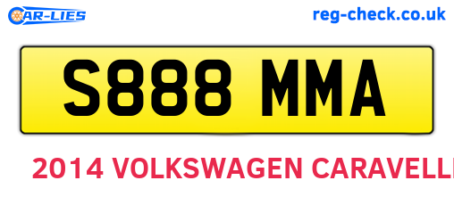 S888MMA are the vehicle registration plates.