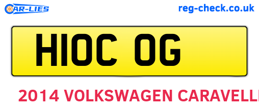 H10COG are the vehicle registration plates.