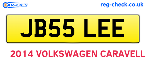 JB55LEE are the vehicle registration plates.