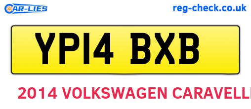 YP14BXB are the vehicle registration plates.