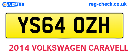 YS64OZH are the vehicle registration plates.