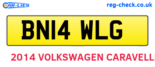 BN14WLG are the vehicle registration plates.