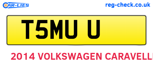 T5MUU are the vehicle registration plates.