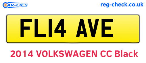 FL14AVE are the vehicle registration plates.