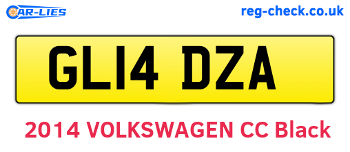 GL14DZA are the vehicle registration plates.