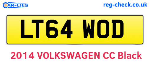LT64WOD are the vehicle registration plates.