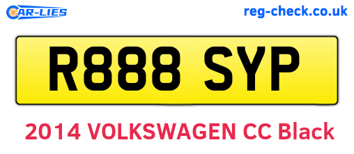 R888SYP are the vehicle registration plates.