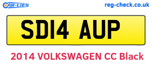 SD14AUP are the vehicle registration plates.
