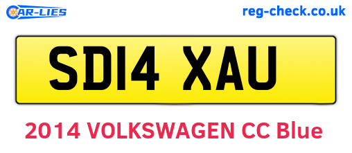 SD14XAU are the vehicle registration plates.