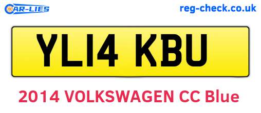 YL14KBU are the vehicle registration plates.