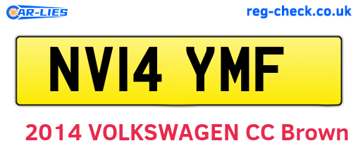 NV14YMF are the vehicle registration plates.