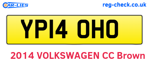 YP14OHO are the vehicle registration plates.