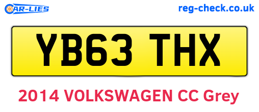 YB63THX are the vehicle registration plates.