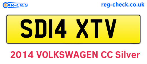 SD14XTV are the vehicle registration plates.