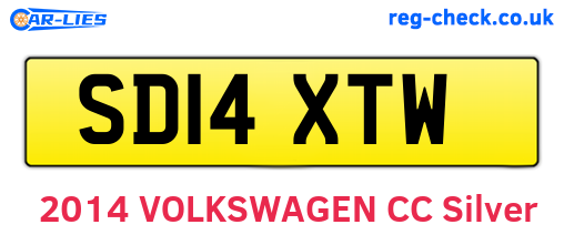 SD14XTW are the vehicle registration plates.