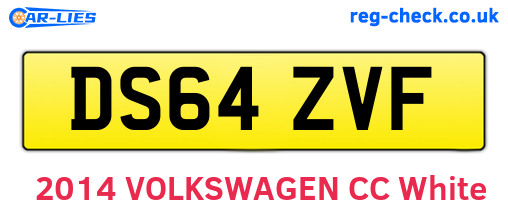 DS64ZVF are the vehicle registration plates.