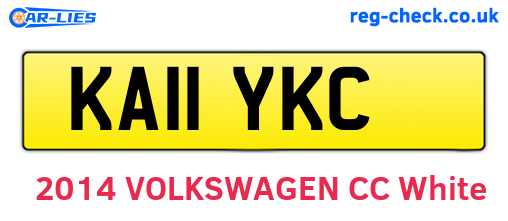KA11YKC are the vehicle registration plates.