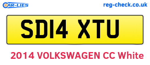 SD14XTU are the vehicle registration plates.
