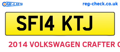 SF14KTJ are the vehicle registration plates.