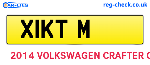 X1KTM are the vehicle registration plates.