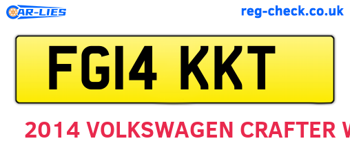FG14KKT are the vehicle registration plates.