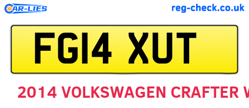 FG14XUT are the vehicle registration plates.