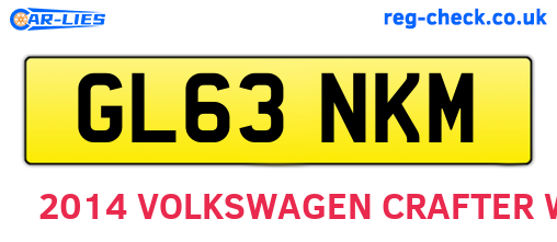 GL63NKM are the vehicle registration plates.