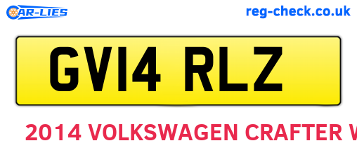 GV14RLZ are the vehicle registration plates.