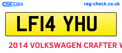 LF14YHU are the vehicle registration plates.