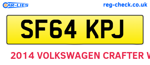 SF64KPJ are the vehicle registration plates.