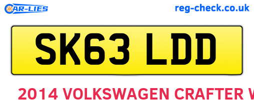 SK63LDD are the vehicle registration plates.