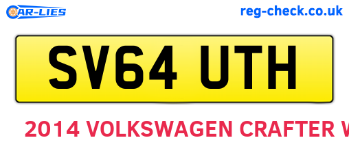 SV64UTH are the vehicle registration plates.