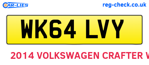 WK64LVY are the vehicle registration plates.