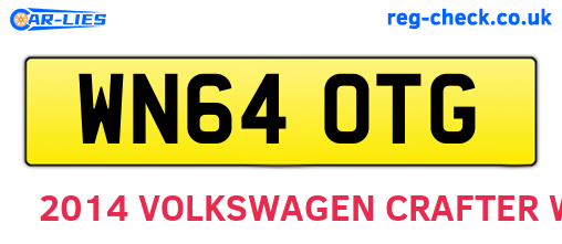 WN64OTG are the vehicle registration plates.