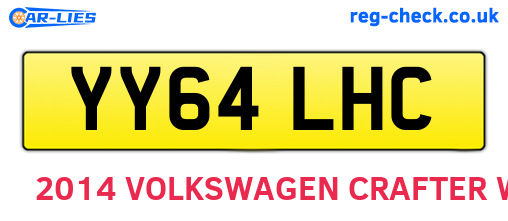 YY64LHC are the vehicle registration plates.