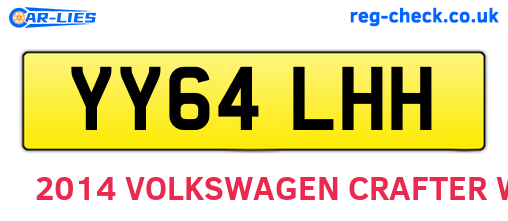 YY64LHH are the vehicle registration plates.