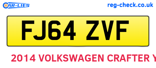 FJ64ZVF are the vehicle registration plates.