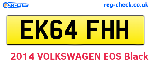 EK64FHH are the vehicle registration plates.