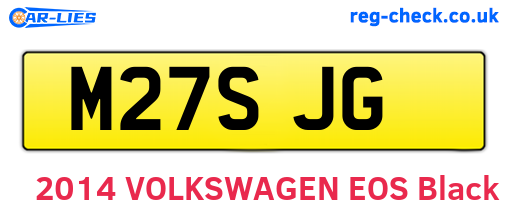 M27SJG are the vehicle registration plates.