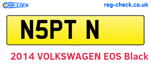 N5PTN are the vehicle registration plates.