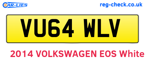 VU64WLV are the vehicle registration plates.