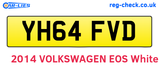 YH64FVD are the vehicle registration plates.