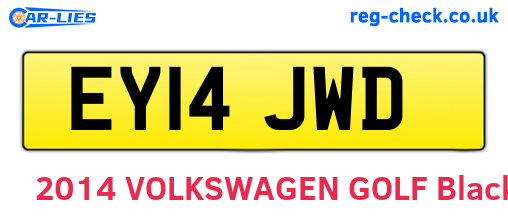 EY14JWD are the vehicle registration plates.