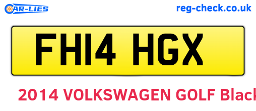 FH14HGX are the vehicle registration plates.