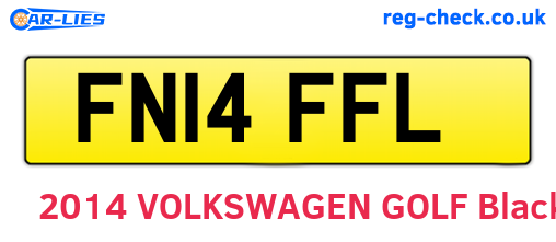 FN14FFL are the vehicle registration plates.