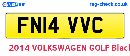 FN14VVC are the vehicle registration plates.