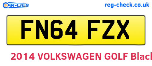 FN64FZX are the vehicle registration plates.