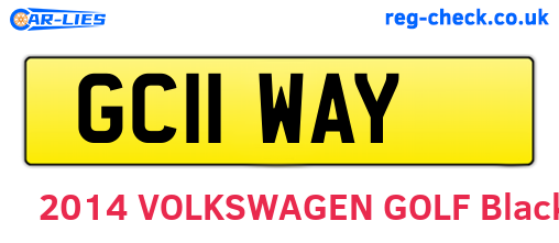 GC11WAY are the vehicle registration plates.