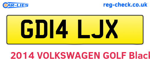 GD14LJX are the vehicle registration plates.